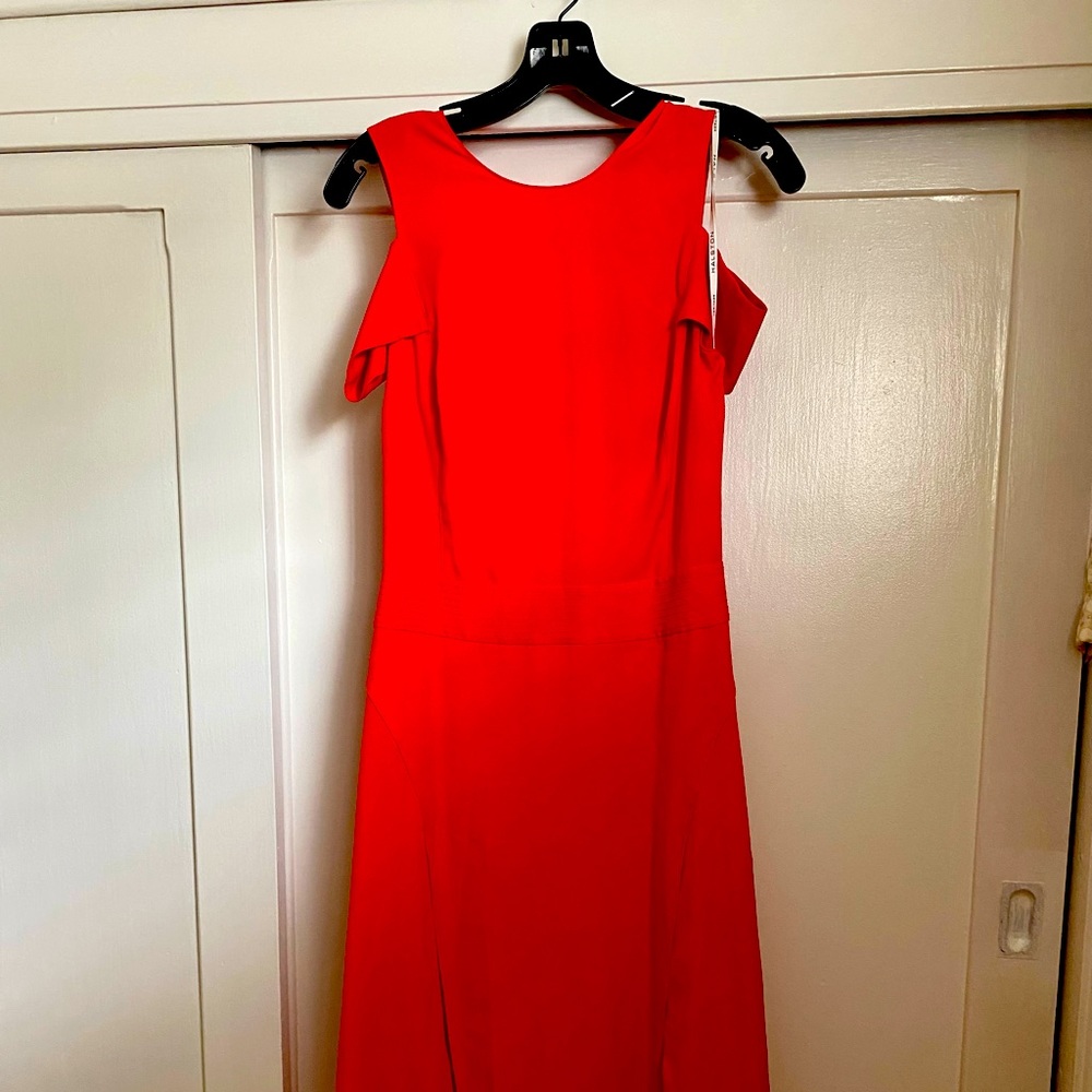 Halston Heritage cold shoulder dress